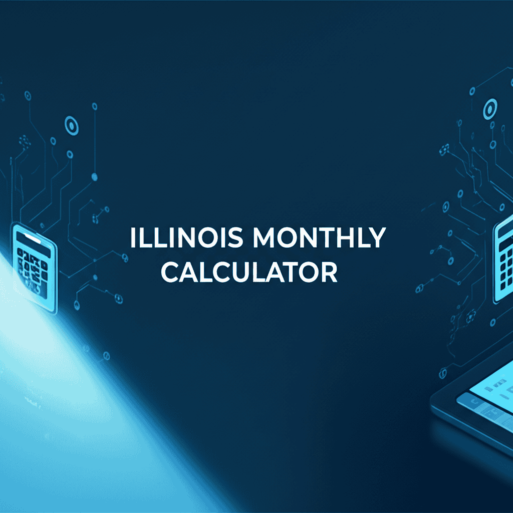 Illinois monthly calculator showing a financial breakdown